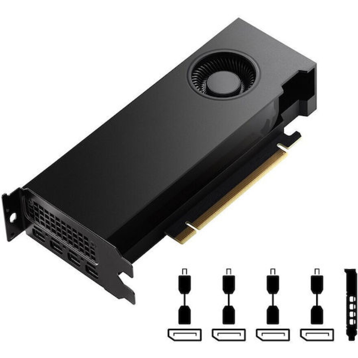 PNY Quadro RTX 4000 20GB GDDR6 SFF Ada Generation (Smallbox) Κάρτα Γραφικών