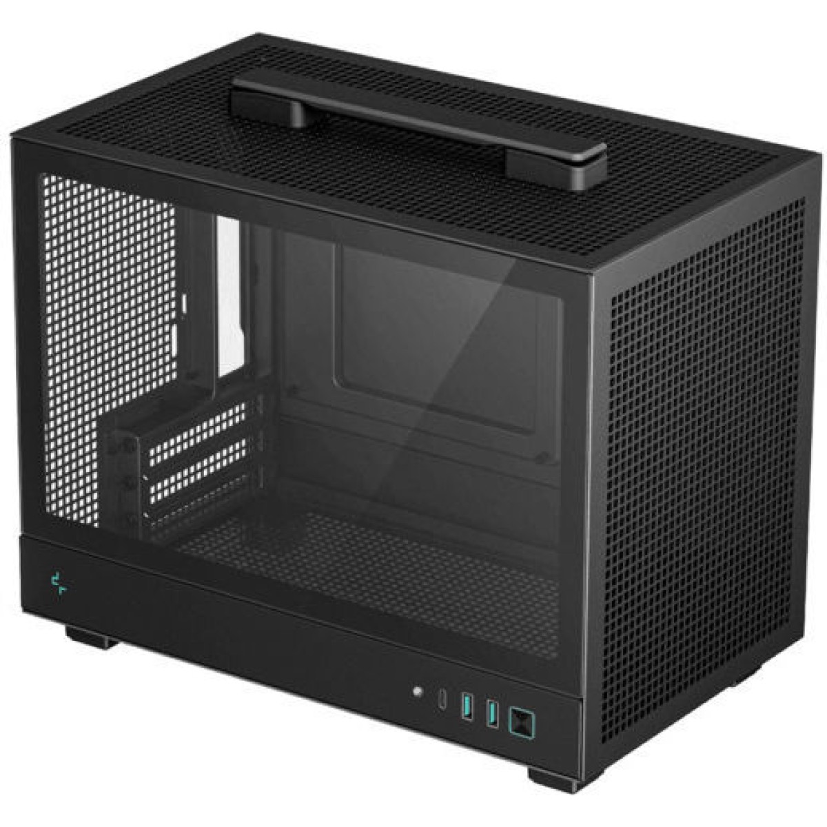 Deepcool CH160 Mini Tower Κουτί Υπολογιστή με Πλαϊνό Παράθυρο Μαύρο