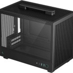 Deepcool CH160 Mini Tower Κουτί Υπολογιστή με Πλαϊνό Παράθυρο Μαύρο