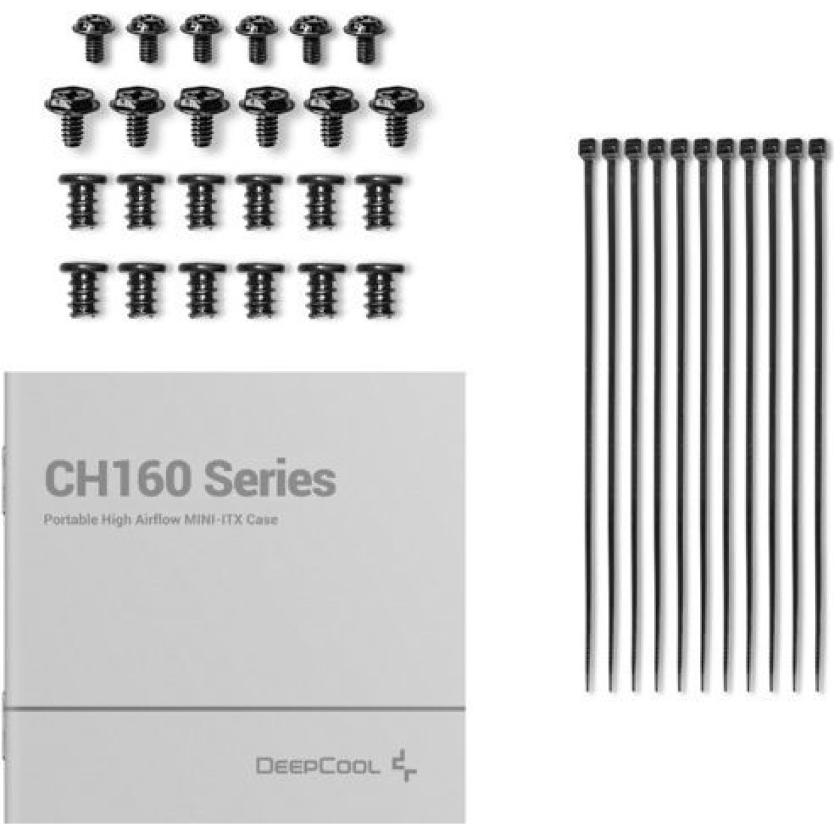 Deepcool CH160 Mini Tower Κουτί Υπολογιστή με Πλαϊνό Παράθυρο Μαύρο