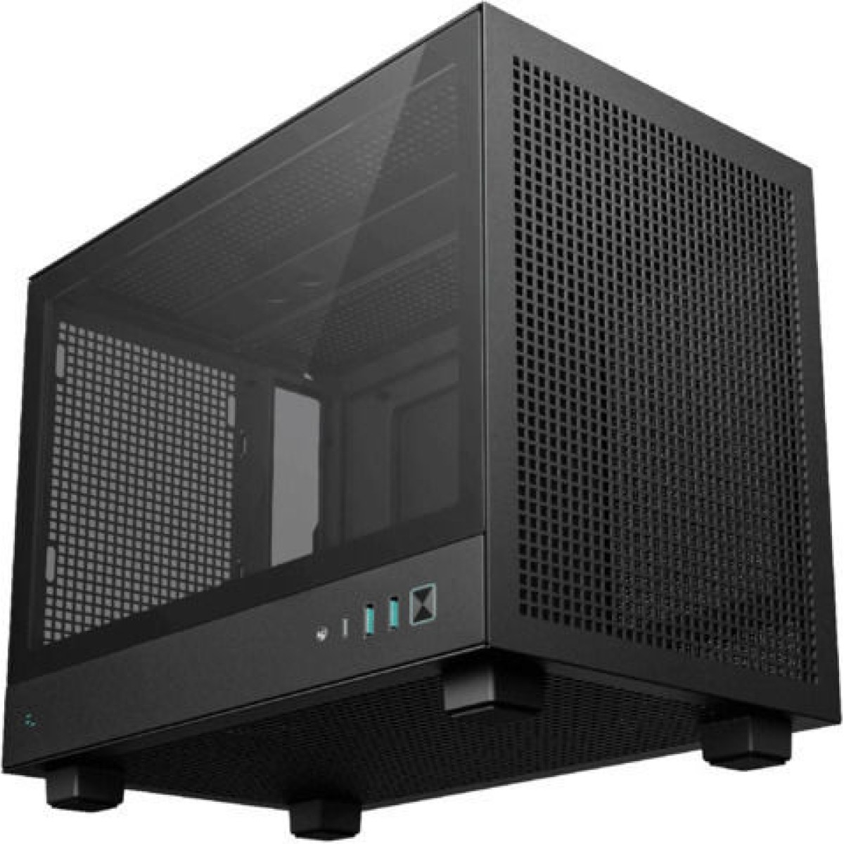 Deepcool CH160 Mini Tower Κουτί Υπολογιστή με Πλαϊνό Παράθυρο Μαύρο