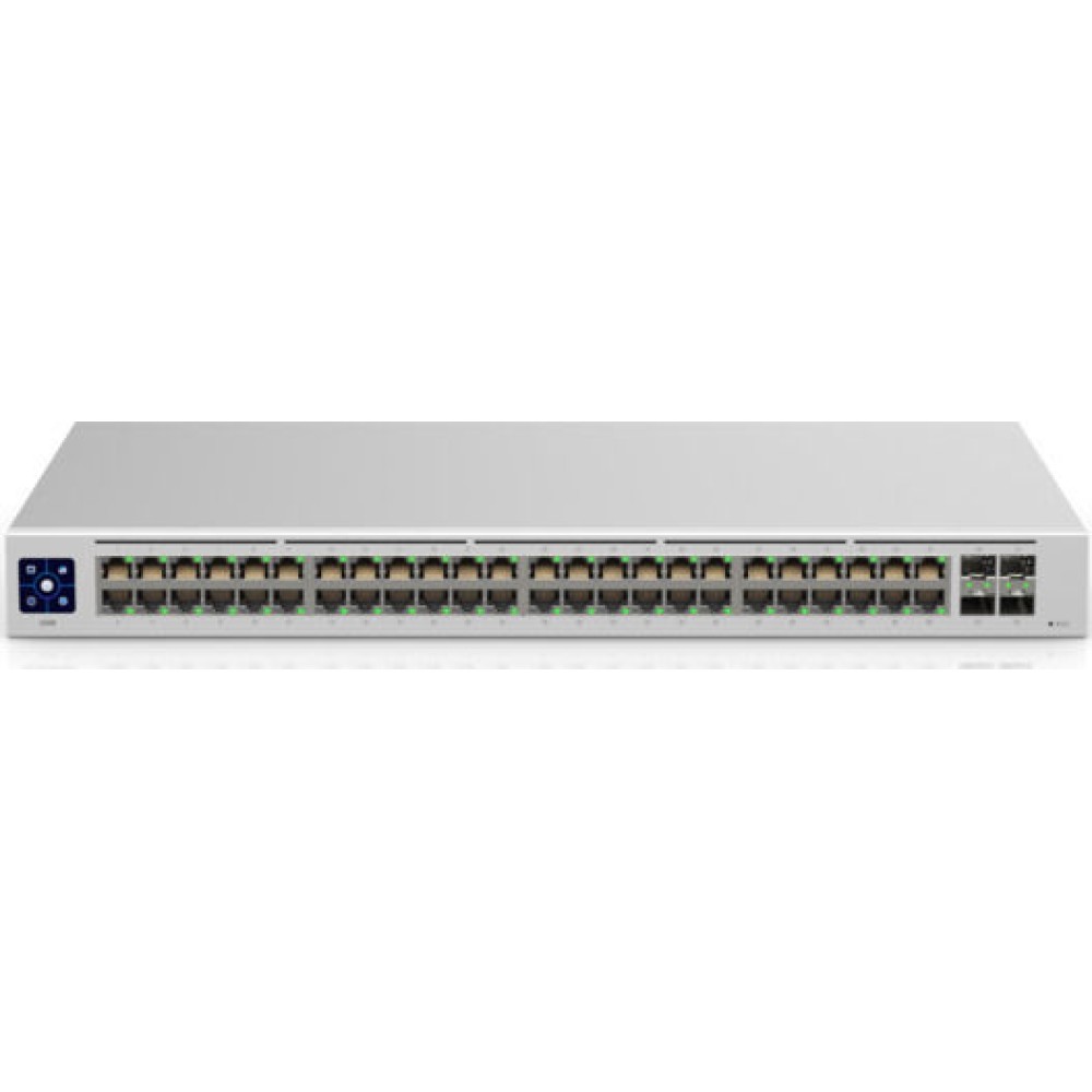 Ubiquiti UniFi Switch 48 (Touchscreen) Managed L2 Switch με 48 Θύρες Gigabit (1Gbps) Ethernet και 4 SFP Θύρες