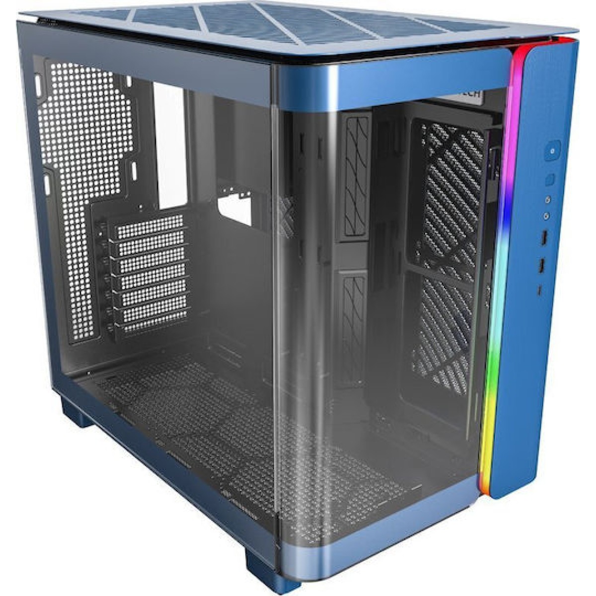 Montech King 95 Midi Tower Κουτί Υπολογιστή με Πλαϊνό Παράθυρο Μπλε