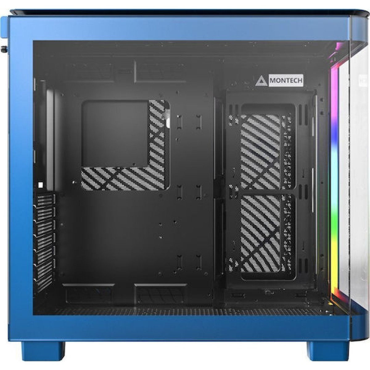 Montech King 95 Midi Tower Κουτί Υπολογιστή με Πλαϊνό Παράθυρο Μπλε