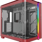 Montech King 95 Midi Tower Κουτί Υπολογιστή με Πλαϊνό Παράθυρο Κόκκινο