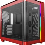 Montech King 95 Midi Tower Κουτί Υπολογιστή με Πλαϊνό Παράθυρο Κόκκινο