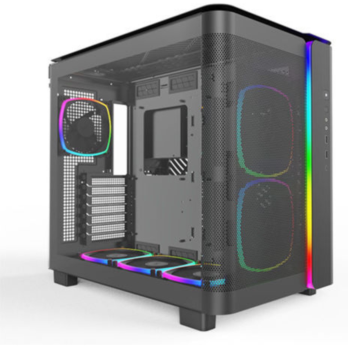 Montech King 95 Pro Midi Tower Κουτί Υπολογιστή με Πλαϊνό Παράθυρο Μαύρο