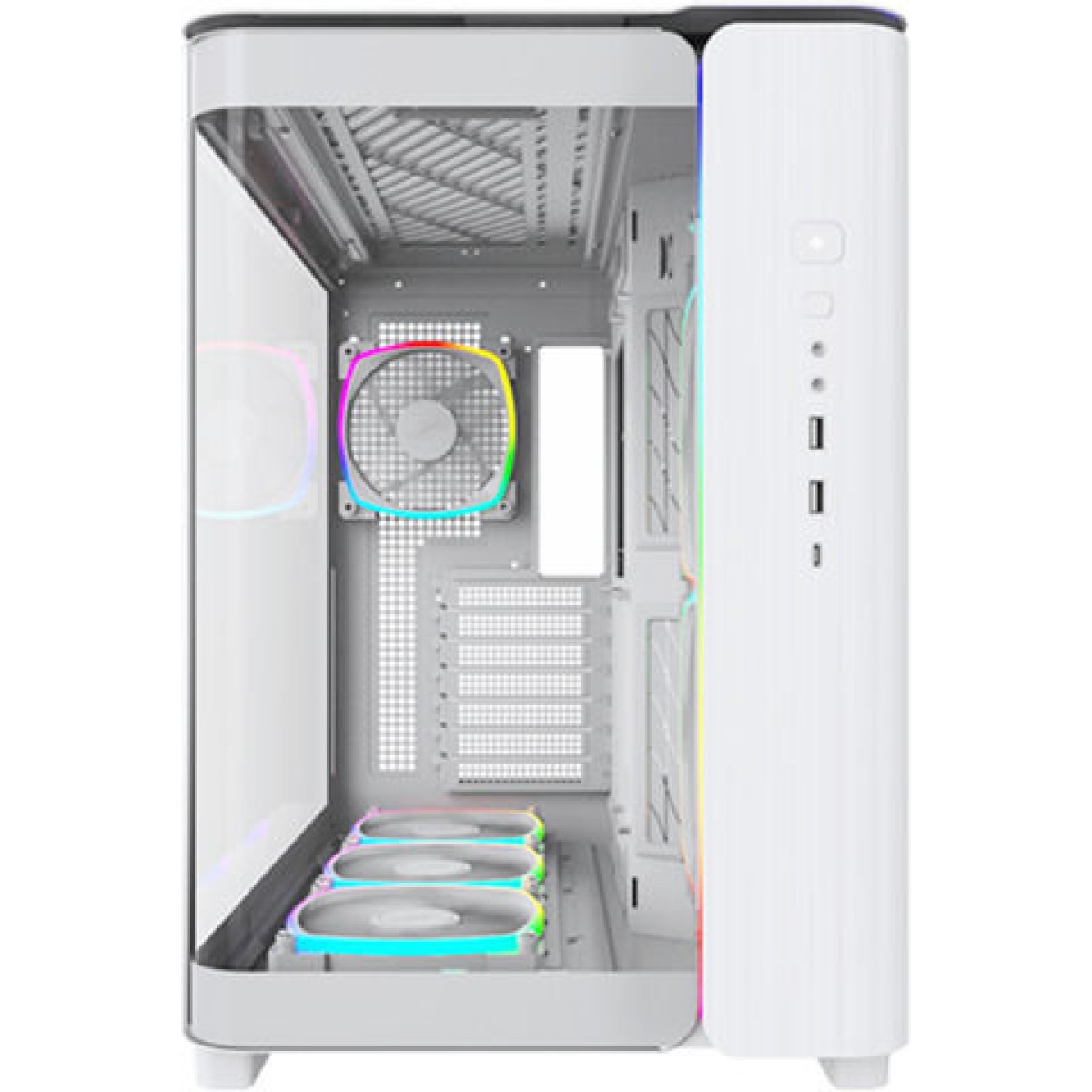 Montech King 95 Pro Midi Tower Κουτί Υπολογιστή με Πλαϊνό Παράθυρο Λευκό