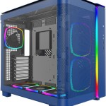 Montech King 95 Pro Midi Tower Κουτί Υπολογιστή με Πλαϊνό Παράθυρο Μπλε