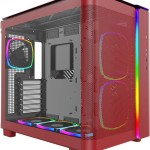 Montech King 95 Pro Midi Tower Κουτί Υπολογιστή με Πλαϊνό Παράθυρο Κόκκινο