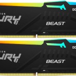 Kingston FURY Beast RGB DDR5 64GB RAM με 2x32GB Modules και Ταχύτητα 6000 για Desktop