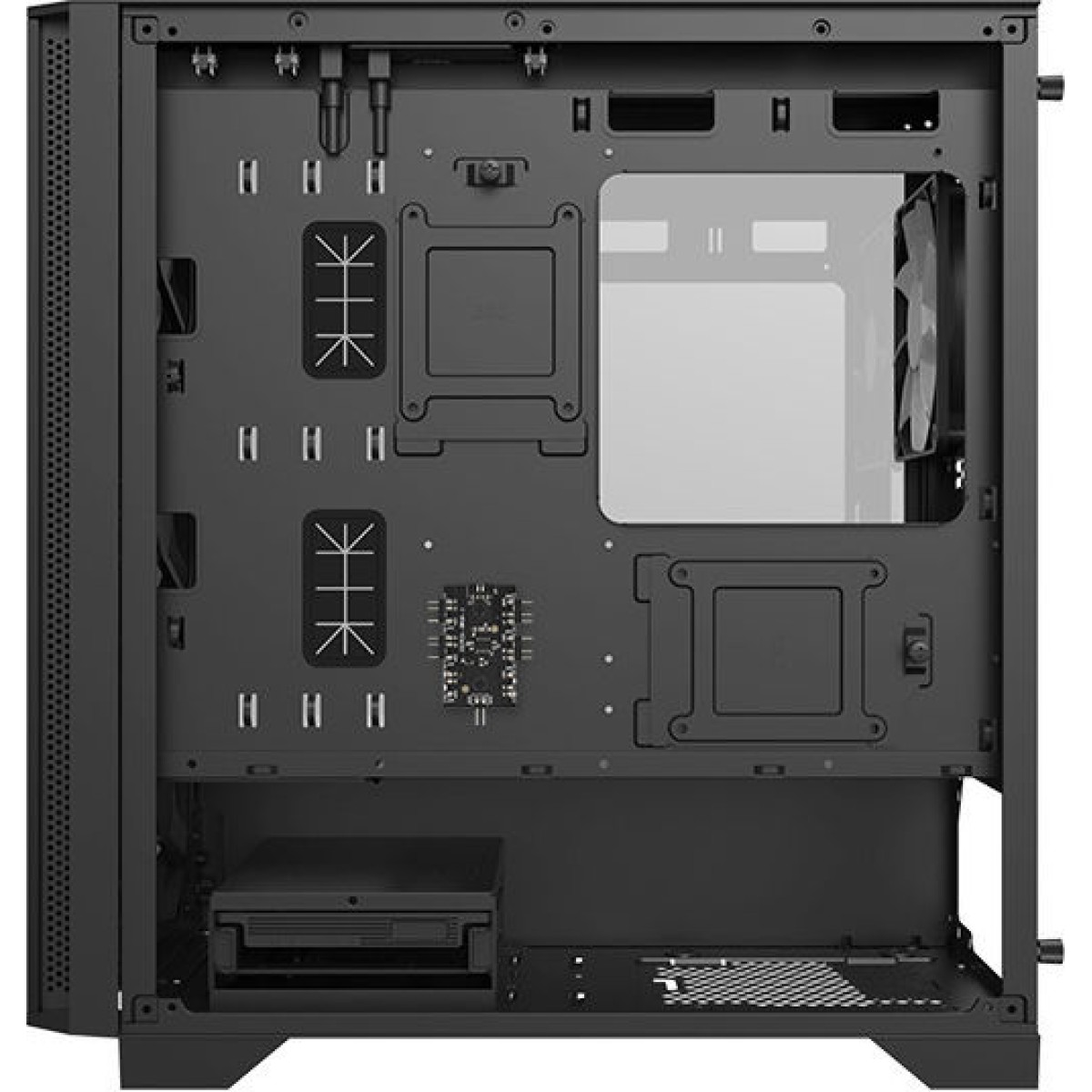 Montech AIR 100 ARGB Gaming Mini Tower Κουτί Υπολογιστή με Πλαϊνό Παράθυρο Μαύρο