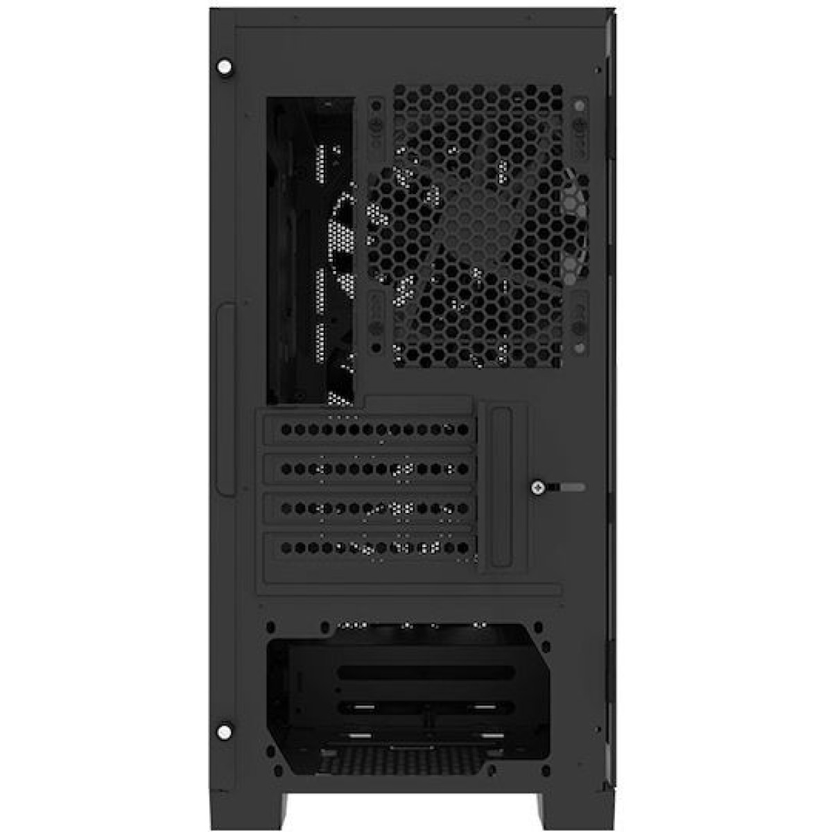 Montech AIR 100 ARGB Gaming Mini Tower Κουτί Υπολογιστή με Πλαϊνό Παράθυρο Μαύρο