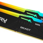 Kingston Fury Beast RGB DDR5 64GB RAM με 2x32GB Modules και Ταχύτητα 5600 για Desktop