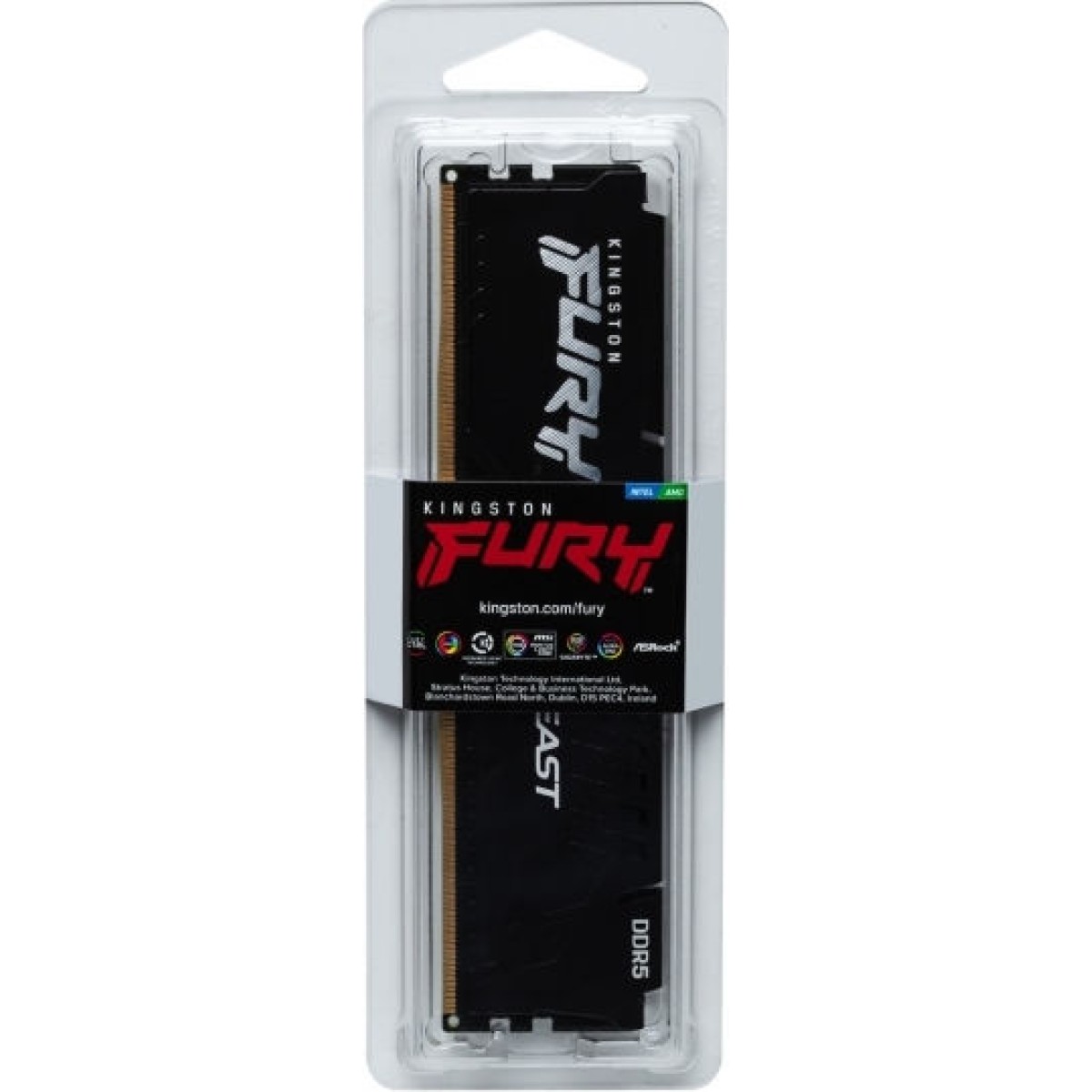 Kingston Fury Beast DDR5 με Module 1x16GB και Ταχύτητα 5600 για Desktop