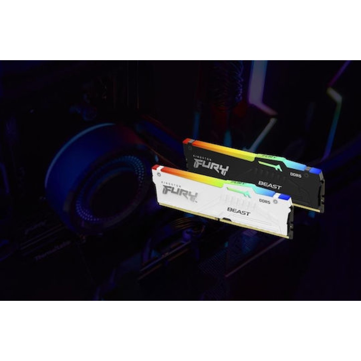 Kingston Fury Beast RGB DDR5 32GB RAM με 2x16GB Modules και Ταχύτητα 5600 για Desktop
