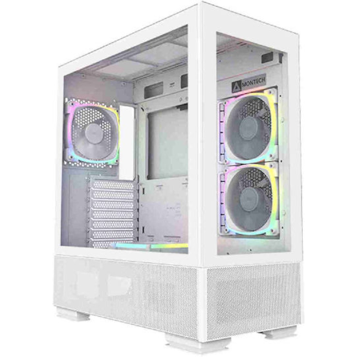 Montech Sky Two Gaming Midi Tower Κουτί Υπολογιστή με RGB Φωτισμό Λευκό