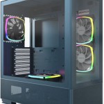 Montech Sky Two Gaming Midi Tower Κουτί Υπολογιστή με Πλαϊνό Παράθυρο και RGB Φωτισμό Μπλε