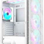 Montech X3 Mesh Gaming Midi Tower Κουτί Υπολογιστή με Πλαϊνό Παράθυρο και RGB Φωτισμό Λευκό
