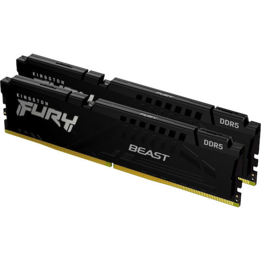 Kingston FURY Beast DDR5 32GB RAM με 2x16GB Modules και Ταχύτητα 6000 για Desktop