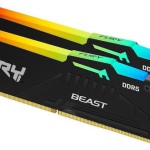 Kingston Fury Beast RGB DDR5 32GB RAM με 2x16GB Modules και Ταχύτητα 6000 για Desktop