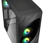 Sharkoon Rebel C80G RGB Gaming Midi Tower Κουτί Υπολογιστή με Πλαϊνό Παράθυρο Μαύρο