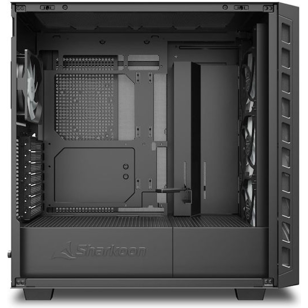 Sharkoon Rebel C80G RGB Gaming Midi Tower Κουτί Υπολογιστή με Πλαϊνό Παράθυρο Μαύρο