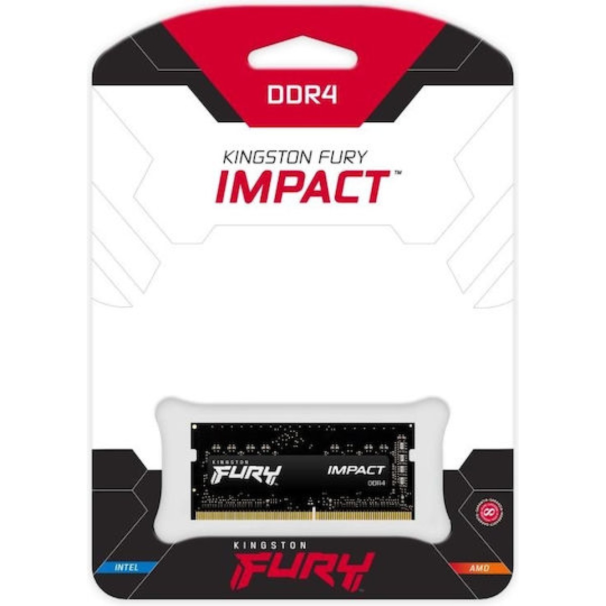 Kingston Fury Impact DDR4 με Module 1x16GB και Ταχύτητα 3200 για Laptop