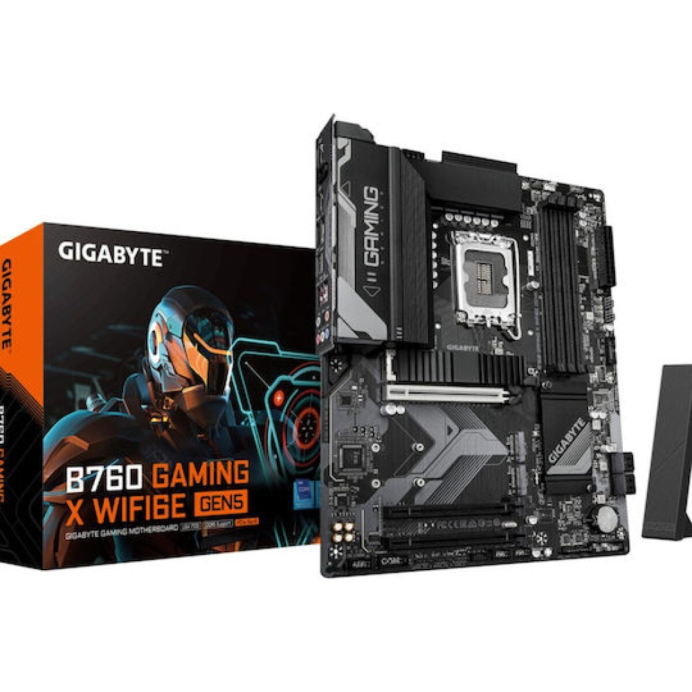 Gigabyte GA-B760 G X WF6E GEN5 Motherboard ATX με Intel 1700 Socket