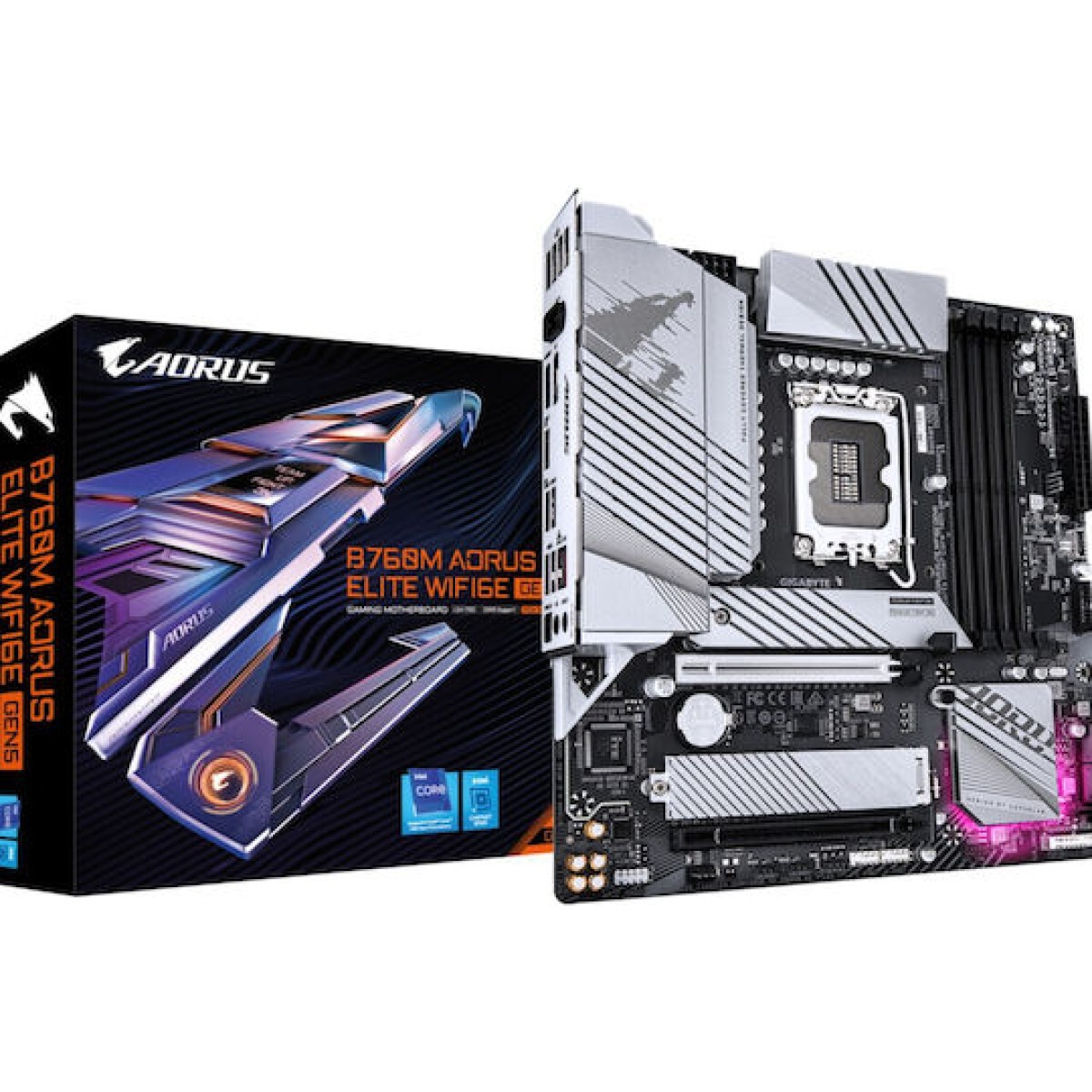Gigabyte B760M Aorus Elite WIFI6E GEN5 rev. 1.0 Motherboard Micro ATX με Intel 1700 Socket