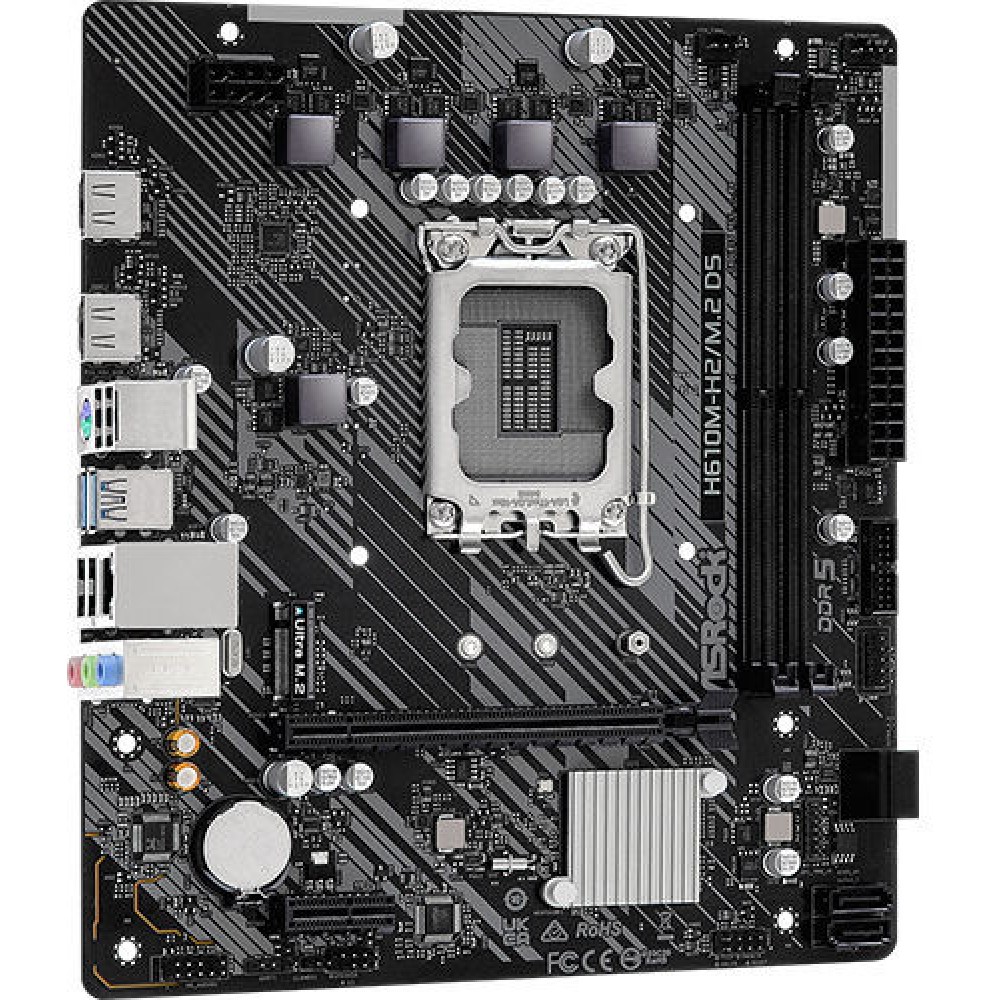 ASRock H610M-H2/M.2 D5 Motherboard Micro ATX με Intel 1700 Socket 90-MXBML0-A0UAYZ