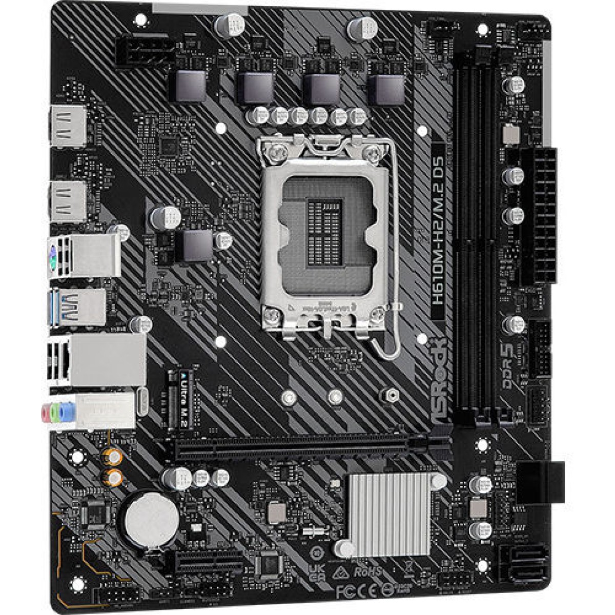 ASRock H610M-H2/M.2 D5 Motherboard Micro ATX με Intel 1700 Socket 90-MXBML0-A0UAYZ