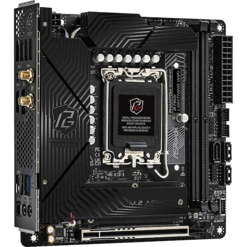 ASRock B760I Lightning WiFi Motherboard Micro ATX με Intel 1700 Socket 90-MXBNN0-A0UAYZ
