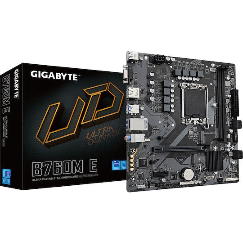 Gigabyte B760M E rev. 1.0 Motherboard Micro ATX με Intel 1700 Socket