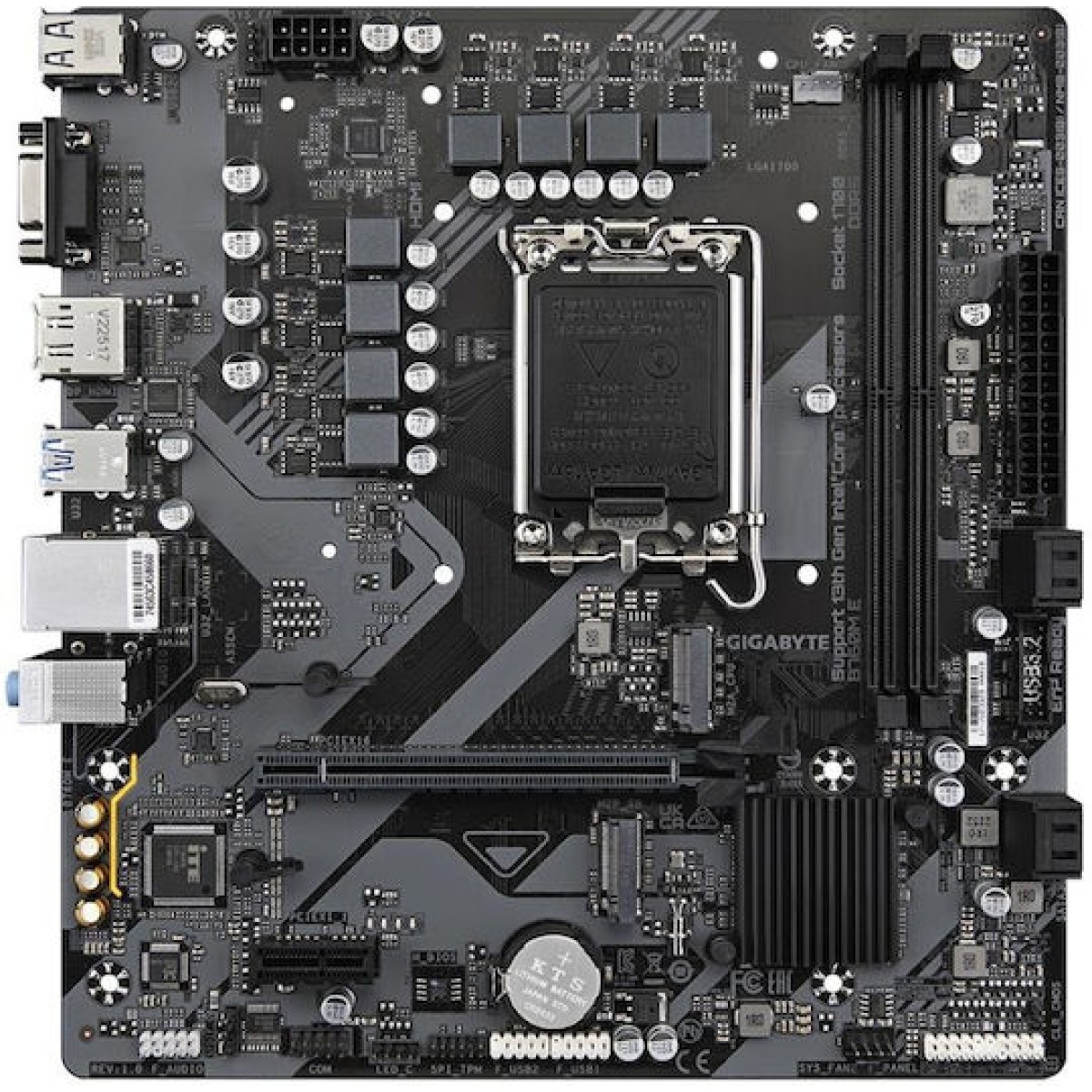Gigabyte B760M E rev. 1.0 Motherboard Micro ATX με Intel 1700 Socket
