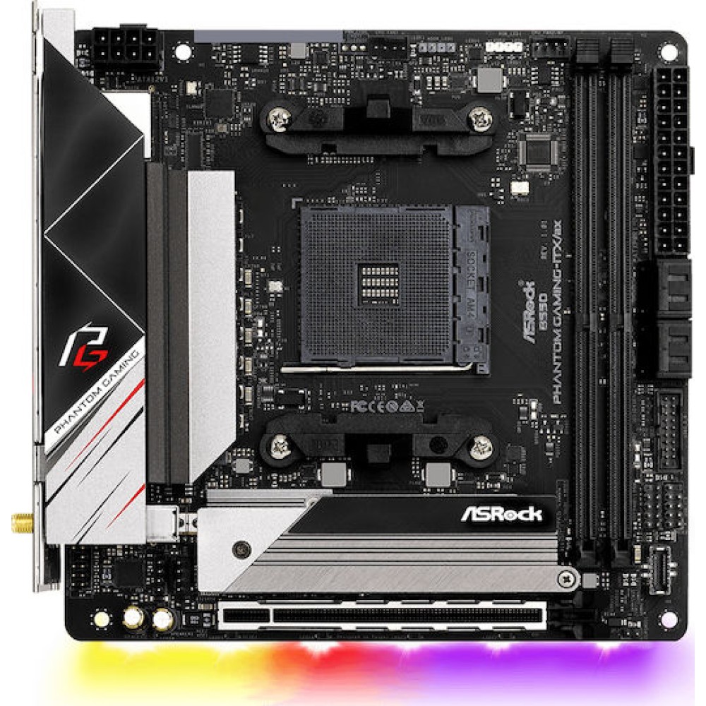 ASRock B550 Phantom Gaming-ITX/Ax Wi-Fi Motherboard Mini ITX με AMD AM4 Socket 90-MXBD40-A0UAYZ