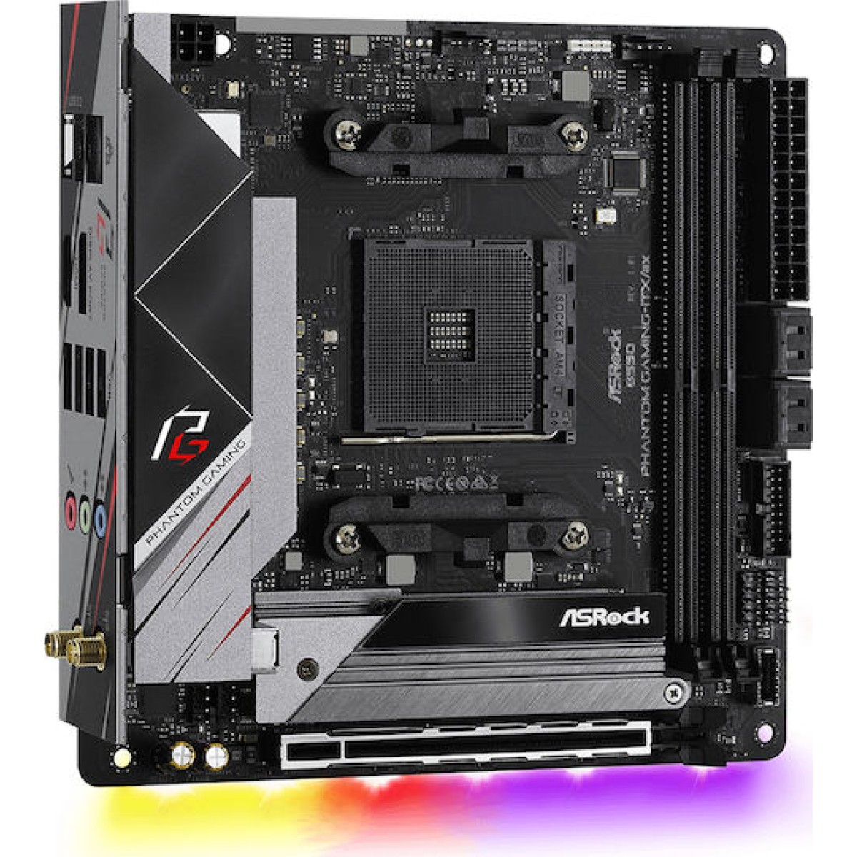 ASRock B550 Phantom Gaming-ITX/Ax Wi-Fi Motherboard Mini ITX με AMD AM4 Socket 90-MXBD40-A0UAYZ