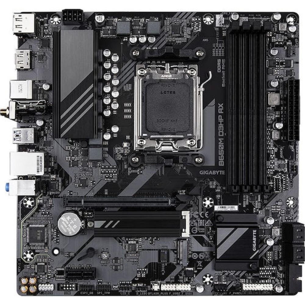 Gigabyte B650M D3HP AX rev. 1.0 Wi-Fi Motherboard Micro ATX με AMD AM5 Socket