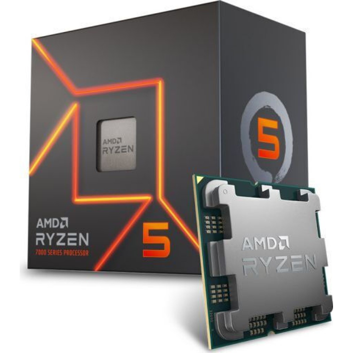 AMD Ryzen 5 7600 3.8GHz Επεξεργαστής 6 Πυρήνων για Socket AM5 σε Κουτί με Ψύκτρα