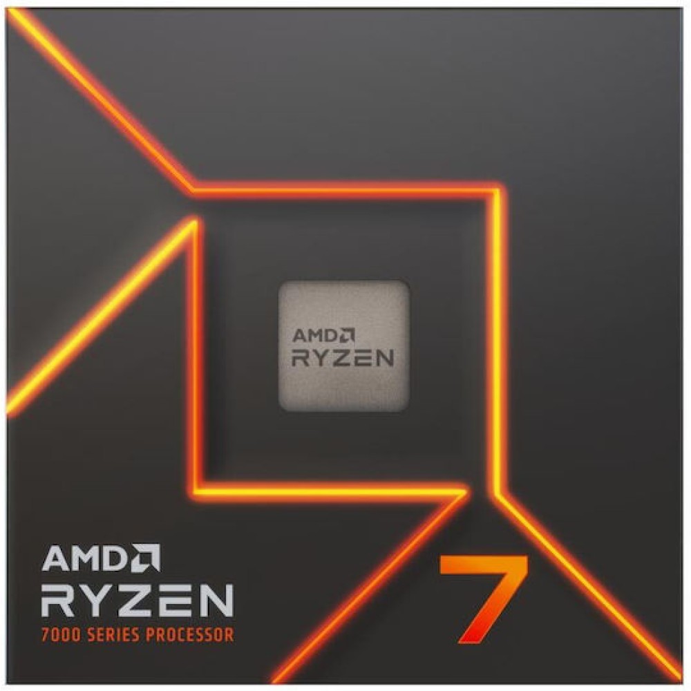 AMD Ryzen 7 7700 3.8GHz Επεξεργαστής 8 Πυρήνων για Socket AM5 σε Κουτί με Ψύκτρα