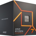 AMD Ryzen 7 7700 3.8GHz Επεξεργαστής 8 Πυρήνων για Socket AM5 σε Κουτί με Ψύκτρα