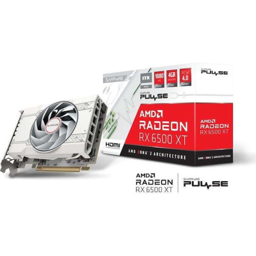Sapphire Radeon RX 6500 XT 4GB GDDR6 Pulse Κάρτα Γραφικών