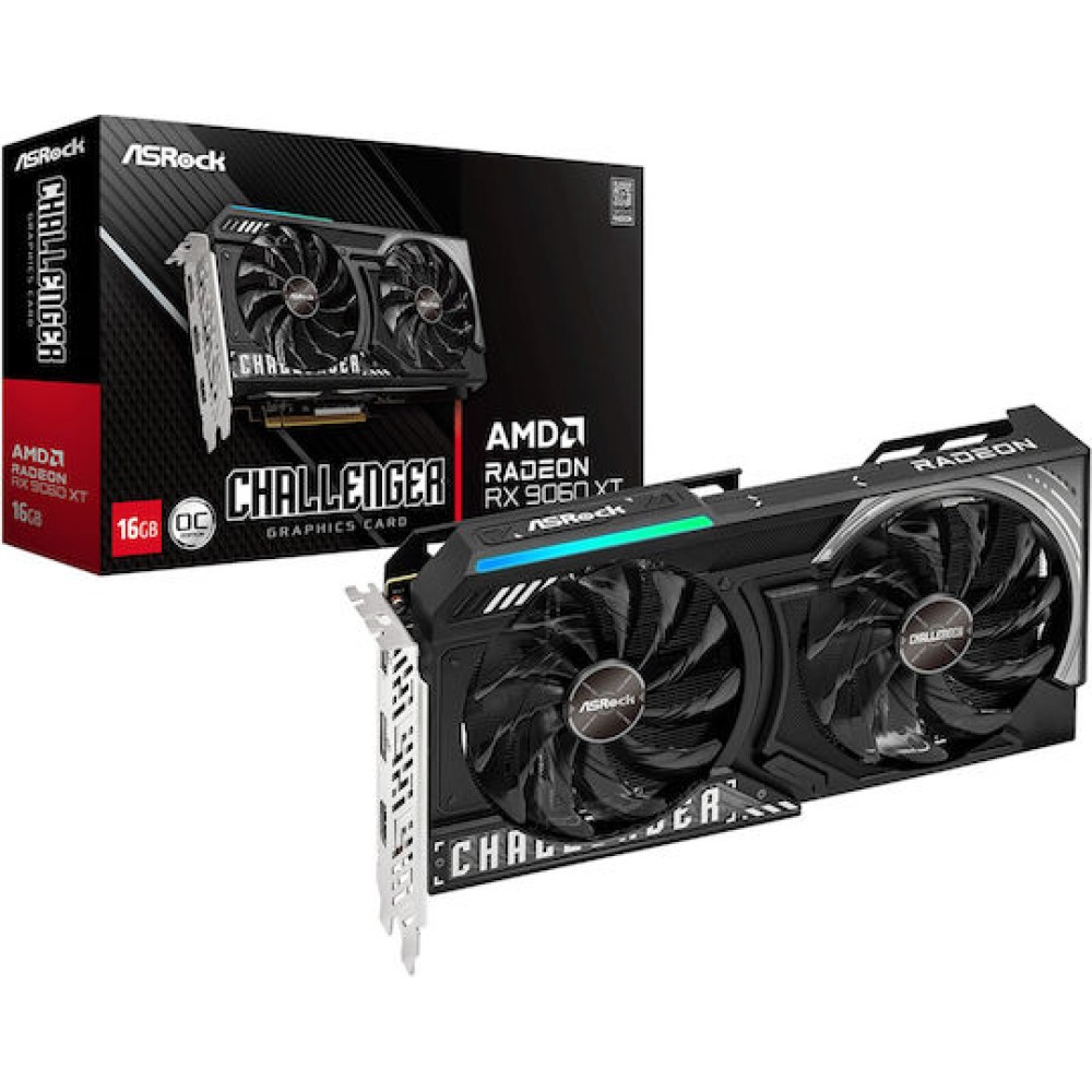 ASRock Radeon RX 9060 XT 16GB GDDR6 Challenger OC Κάρτα Γραφικών
