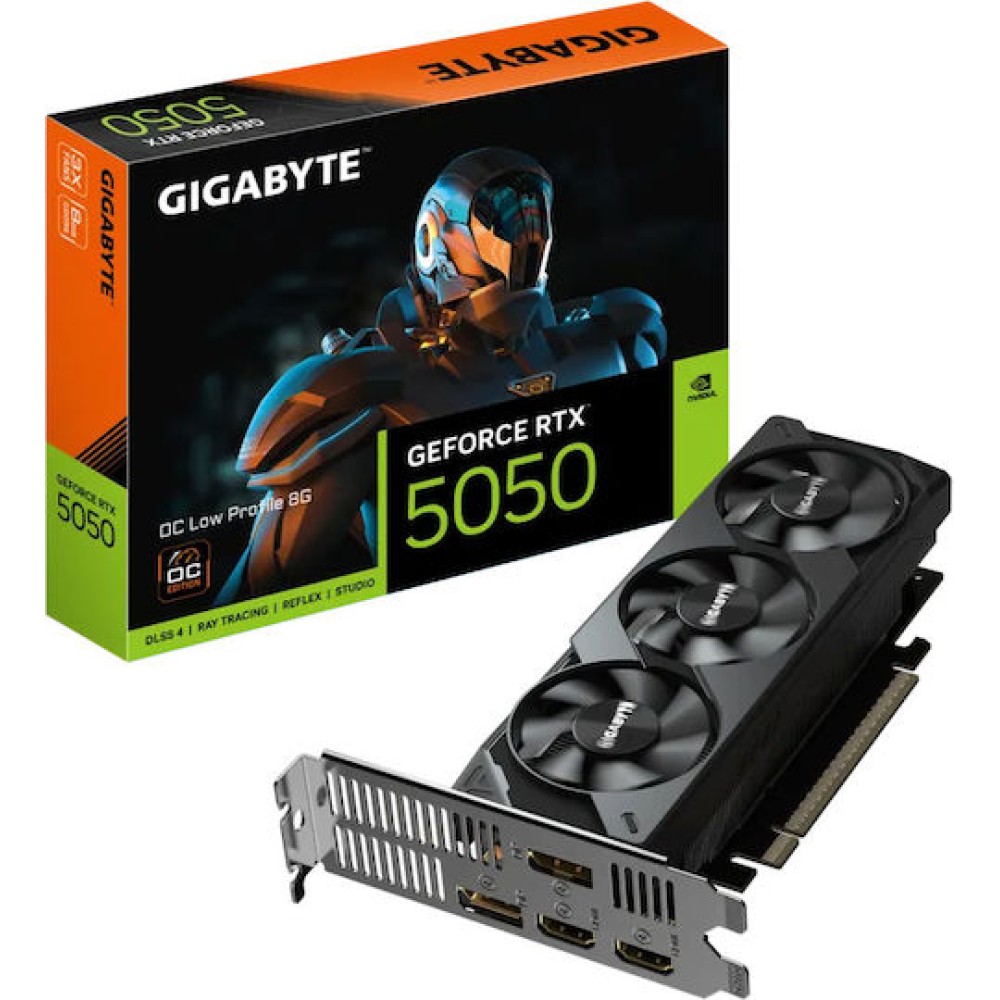Gigabyte GeForce RTX 5050 8GB GDDR6 OC Low Profile Κάρτα Γραφικών