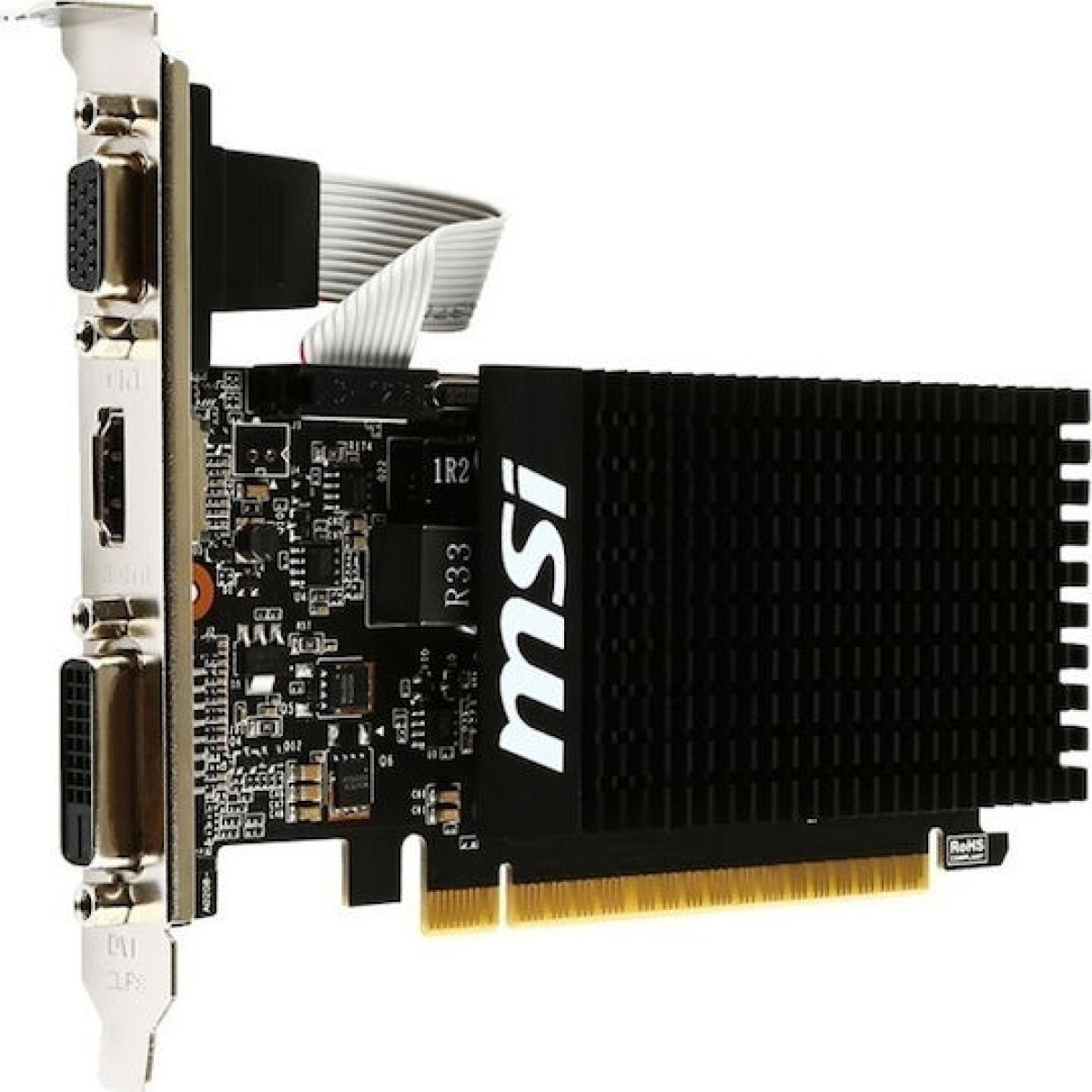 MSI GeForce GT 710 2GB GDDR3 Κάρτα Γραφικών