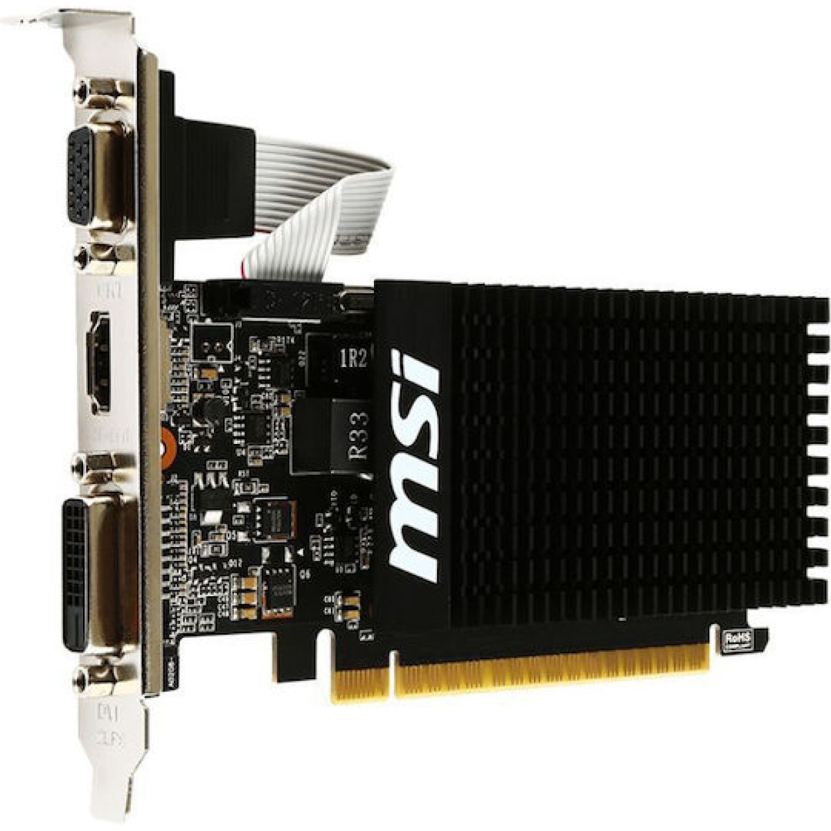 MSI GeForce GT 710 2GB GDDR3 Κάρτα Γραφικών