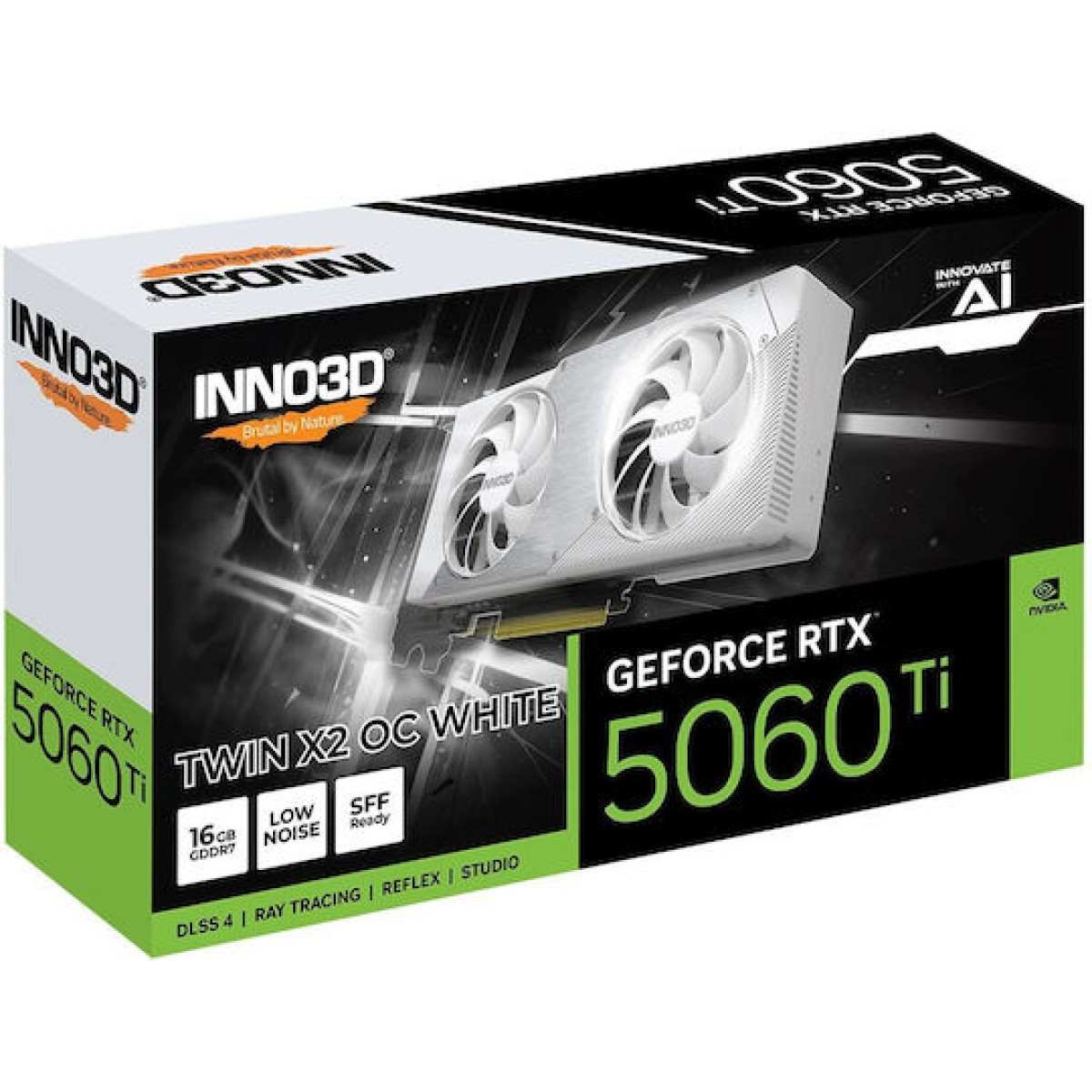 Inno 3D GeForce RTX 5060 Ti 16GB GDDR7 Twin X2 OC White Κάρτα Γραφικών