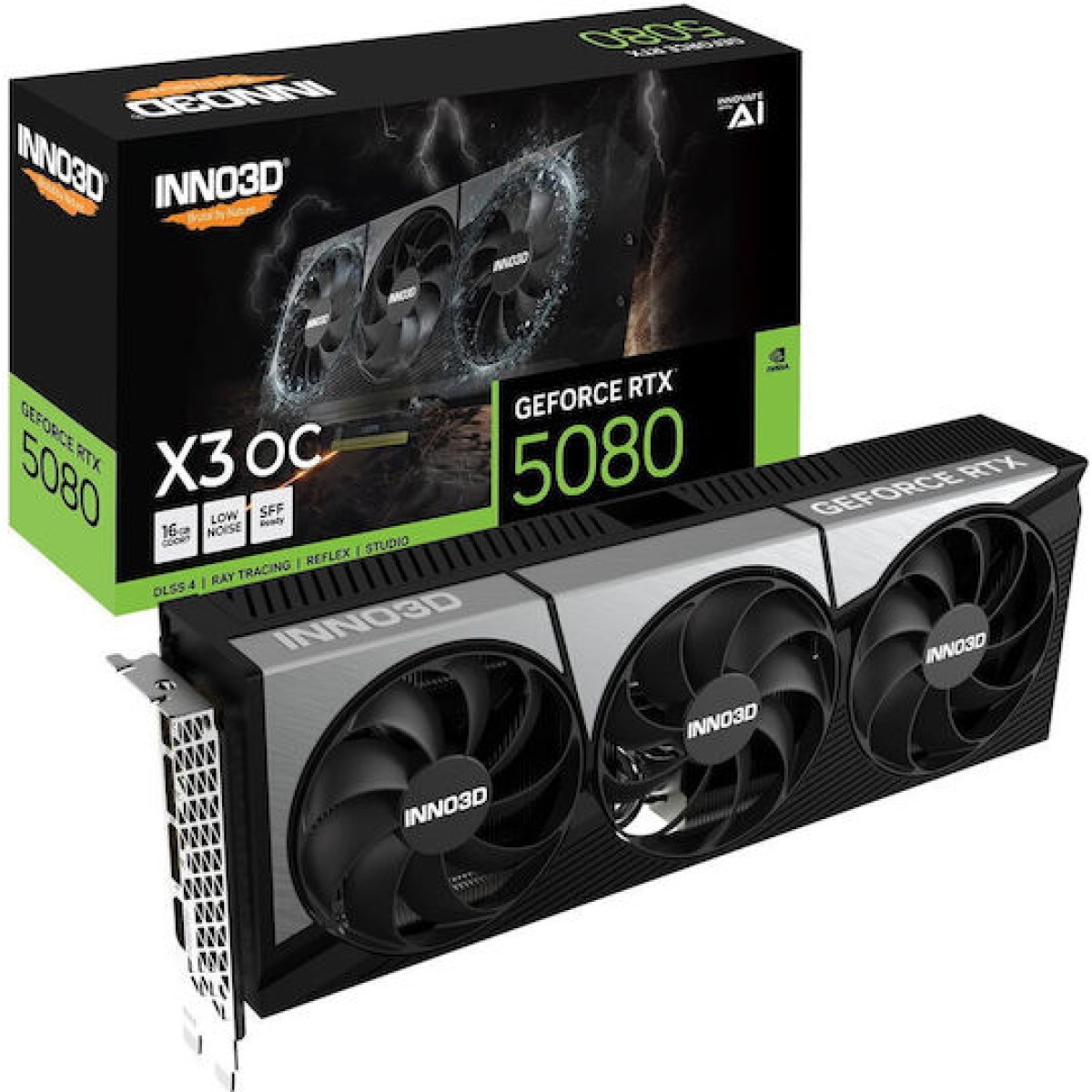 Inno 3D GeForce RTX 5080 16GB GDDR7 X3 OC Κάρτα Γραφικών