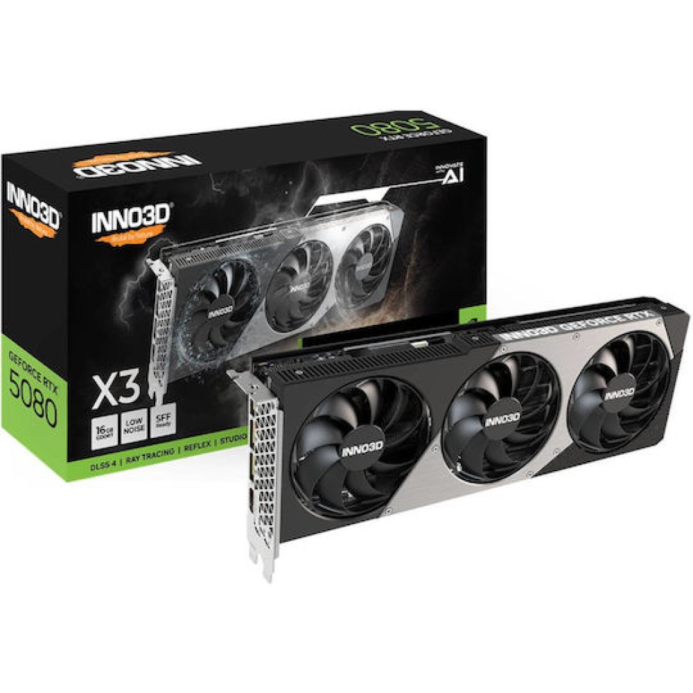Inno 3D GeForce RTX 5080 16GB GDDR7 X3 Κάρτα Γραφικών