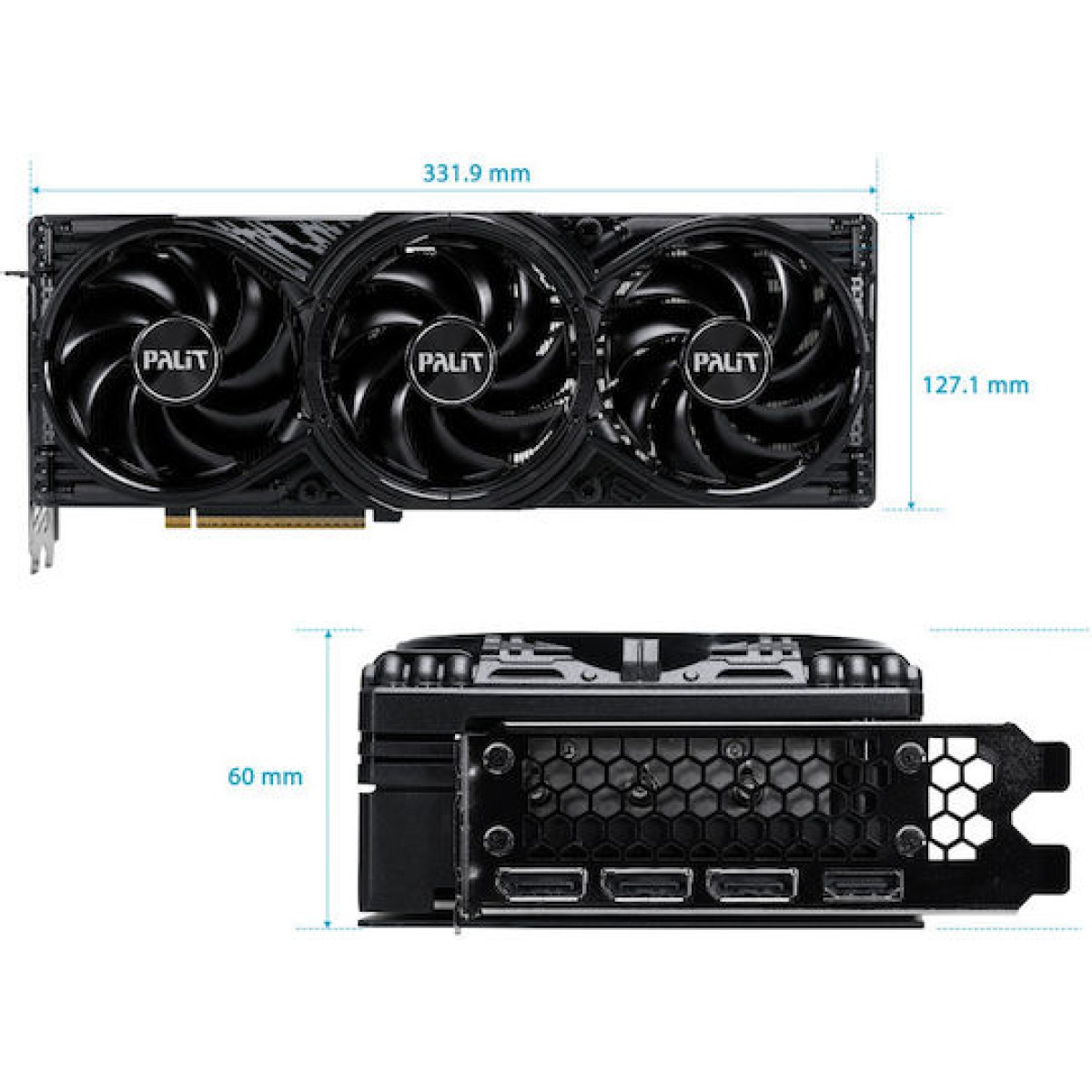 Palit GeForce RTX 5080 rev. 1.0 16GB GDDR7 Κάρτα Γραφικών